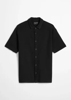 Jerseyshirt loose mit feiner Struktur