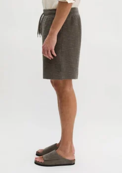 Jersey-Shorts loose aus weichem Bouclé-Jersey