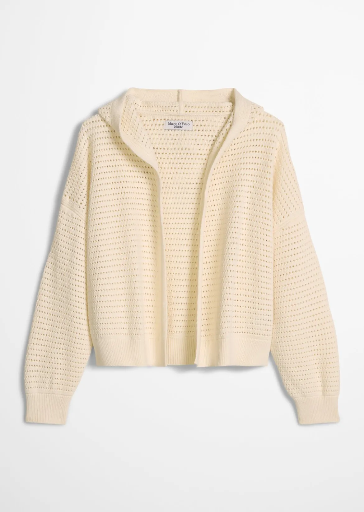 Kapuzen-Cardigan loose aus Organic Cotton