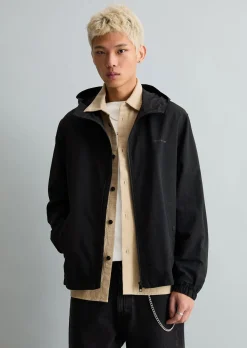 Kapuzen-Jacke regular aus wasserabweisendem Recycling-Material
