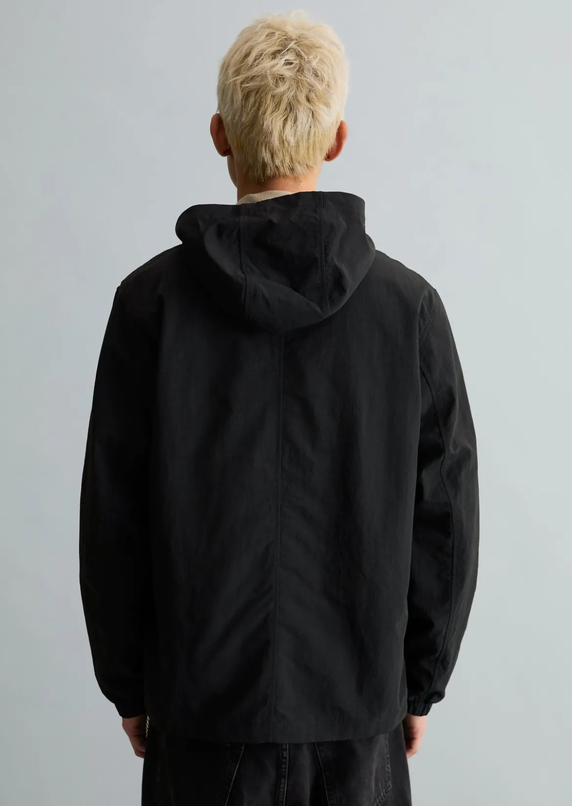 Kapuzen-Jacke regular aus wasserabweisendem Recycling-Material