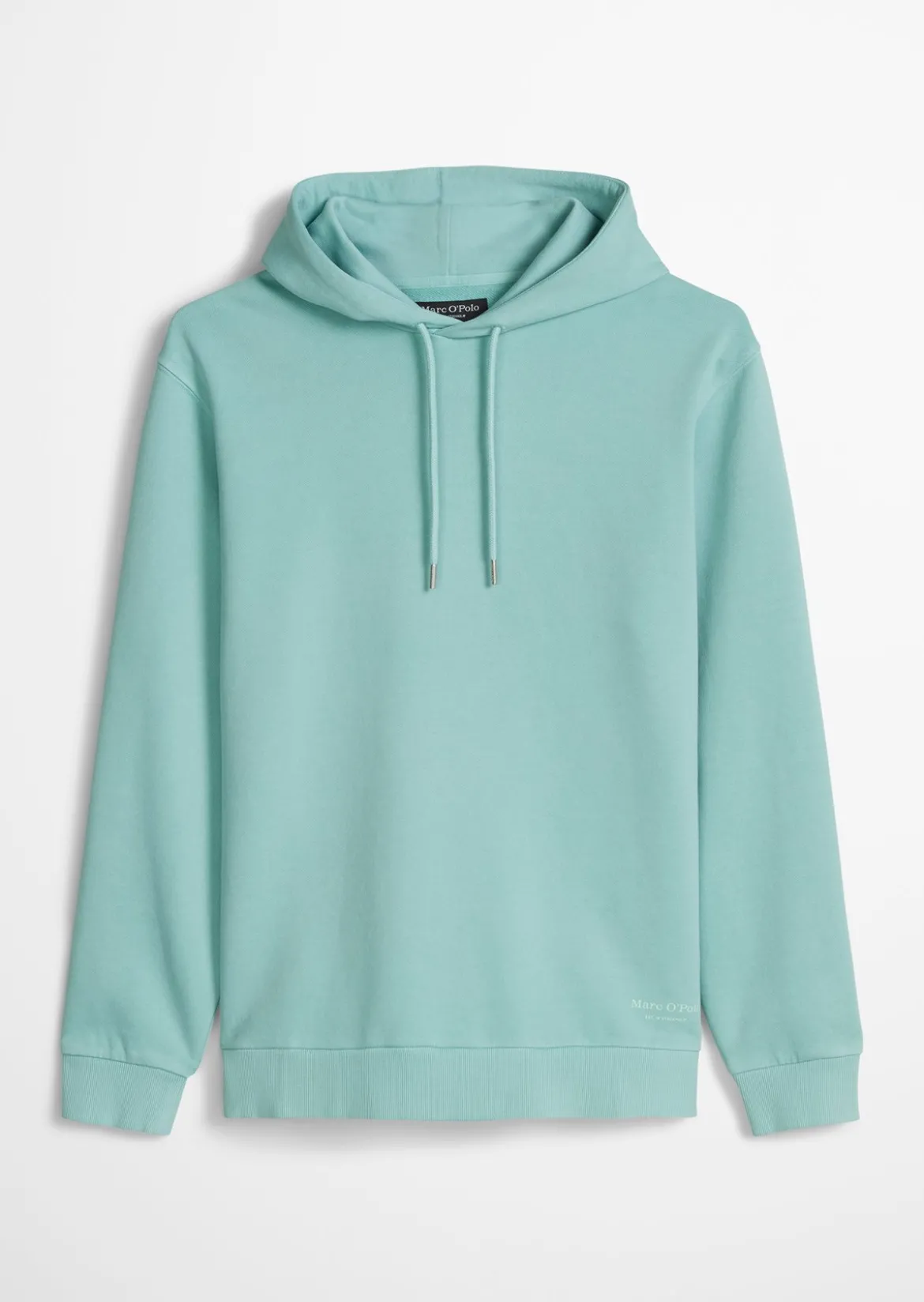 Kapuzen-Sweatshirt regular garment-dyed mit Logo-Print auf der Kapuze