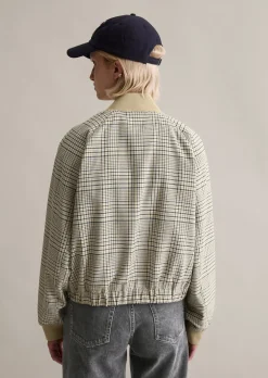 Karierter Blouson regular mit recyceltem Polyester