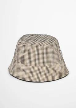 Karierter Bucket Hat aus recyceltem Polyester