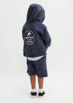 KIDS-BOYS Kapuzen-Sweatjacke mit Rückenprint