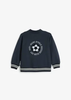 KIDS-BOYS Sweat-Collegejacke mit flauschigen Applikationen