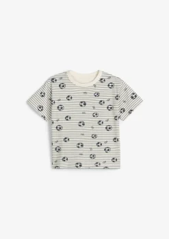 KIDS-BOYS T-Shirt mit Fußball-Allover-Print