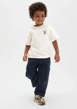 KIDS-BOYS T-Shirt mit Print auf Brust und Rücken