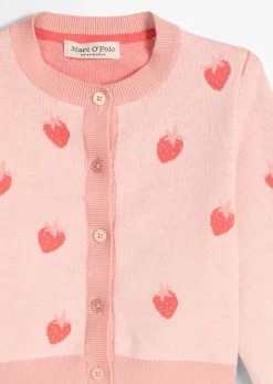 KIDS-GIRLS Strickjacke mit Erdbeermuster