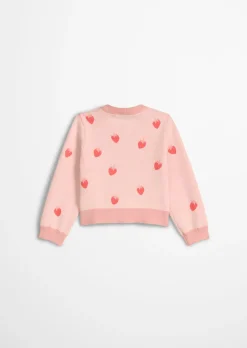 KIDS-GIRLS Strickjacke mit Erdbeermuster