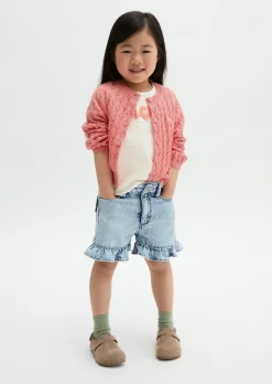 KIDS-GIRLS Strickjacke mit hübschem Lochmuster