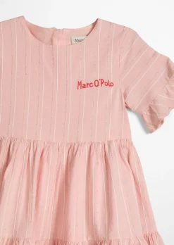 KIDS-GIRLS Stufenkleid mit gesticktem Streifenmuster
