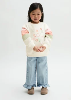 KIDS-GIRLS Sweatshirt aus reiner Bio-Baumwolle