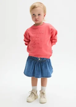 KIDS-GIRLS Sweatshirt aus reiner Bio-Baumwolle