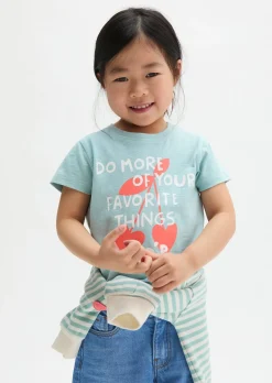 KIDS-GIRLS T-Shirt aus Bio-Baumwoll-Slub-Jersey