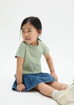 KIDS-GIRLS T-Shirt aus Bio-Baumwoll-Slub-Jersey