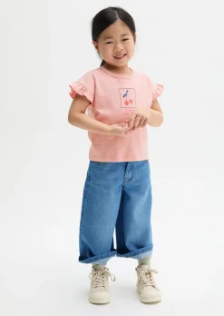 KIDS-GIRLS T-Shirt aus Bio-Baumwoll-Slub-Jersey