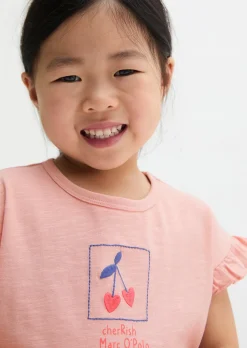 KIDS-GIRLS T-Shirt aus Bio-Baumwoll-Slub-Jersey