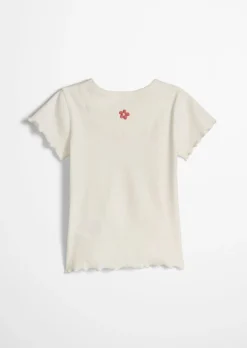 KIDS-GIRLS T-Shirt mit gestickter Logo-Applikation