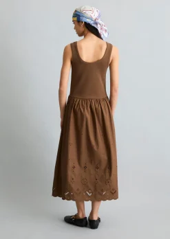 Kleid mit Spitzenrock aus reinem Organic Cotton