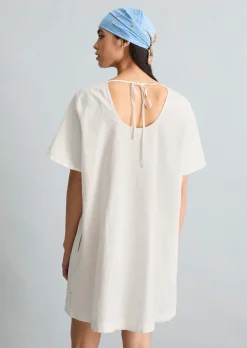 Kleid relaxed aus Leinen-Baumwolle-Mix