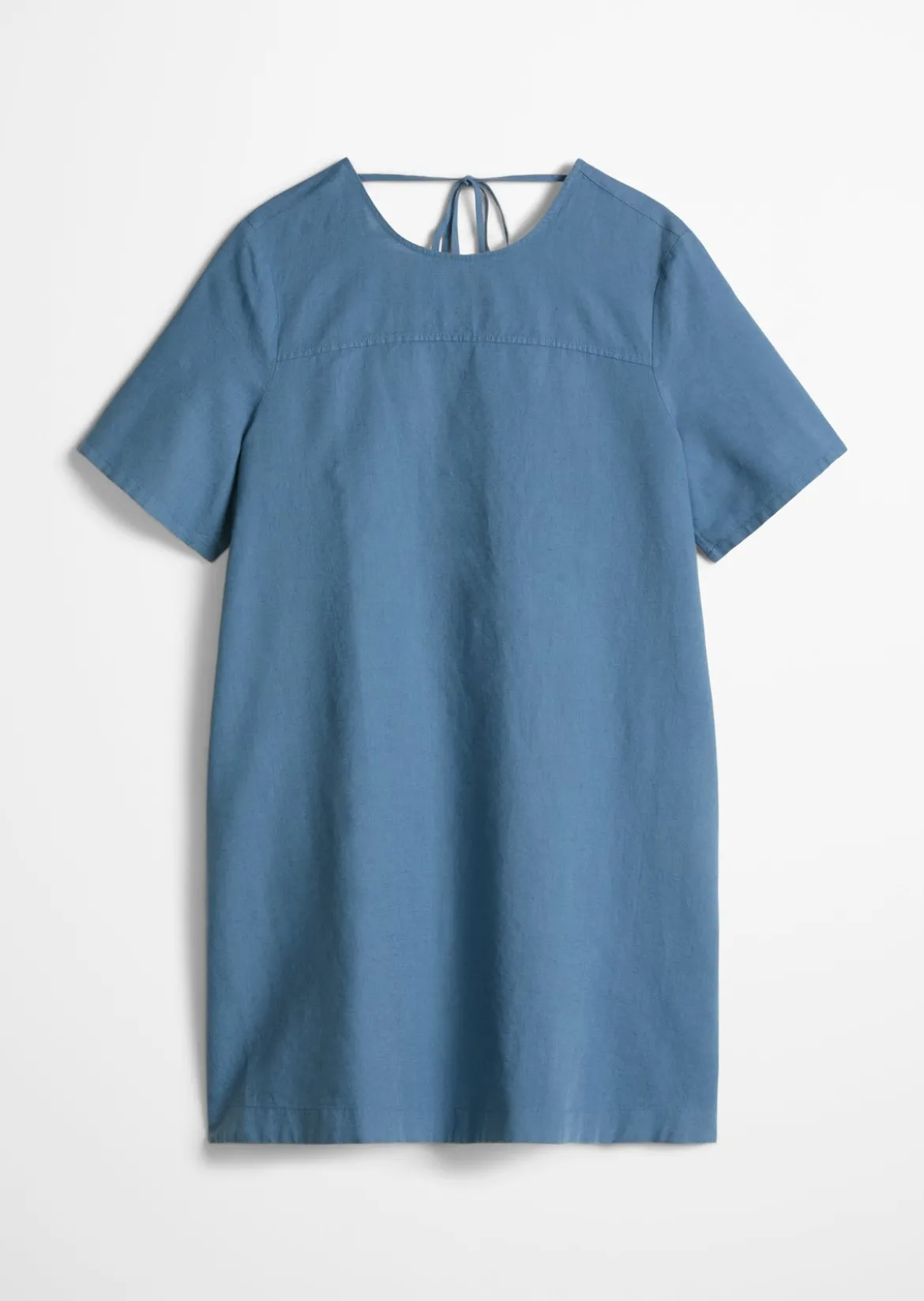 Kleid relaxed aus Leinen-Baumwolle-Mix