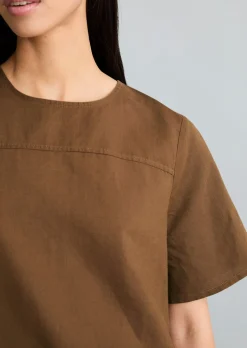 Kleid relaxed aus Leinen-Baumwolle-Mix