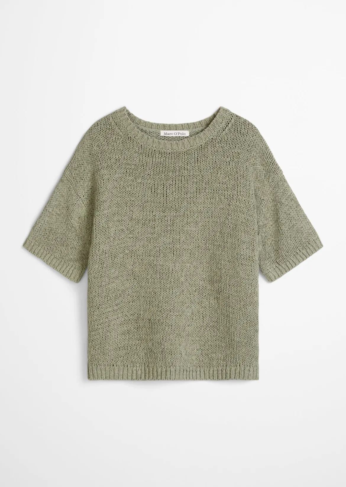 Kurzarm Pullover loose aus Bändchengarn