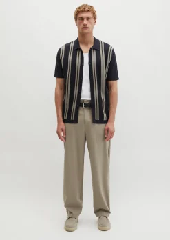 Kurzarm-Feinstrickshirt DFB Travel Collection aus reiner Bio-Baumwolle