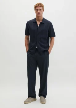 Kurzarm-Feinstrickshirt DFB Travel Collection aus reiner Bio-Baumwolle