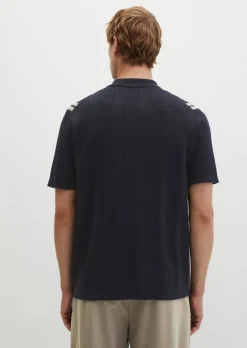 Kurzarm-Feinstrickshirt Travel Collection aus reiner Bio-Baumwolle