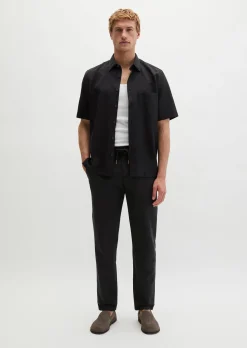 Kurzarm-Hemd regular aus weichem TENCEL™ Lyocell - Mix