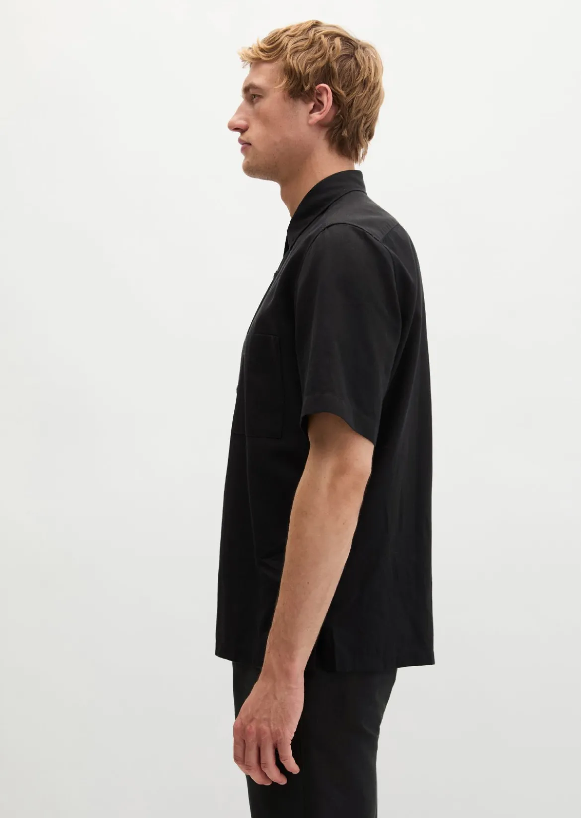 Kurzarm-Hemd regular aus weichem TENCEL™ Lyocell - Mix