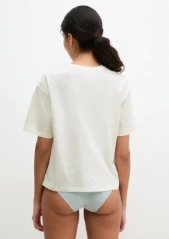 Kurzarm-Lounge-Shirt aus Bio-Baumwoll-Jersey