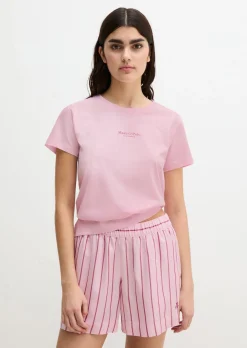 Kurzarm-Lounge-Shirt aus Bio-Baumwoll-Jersey