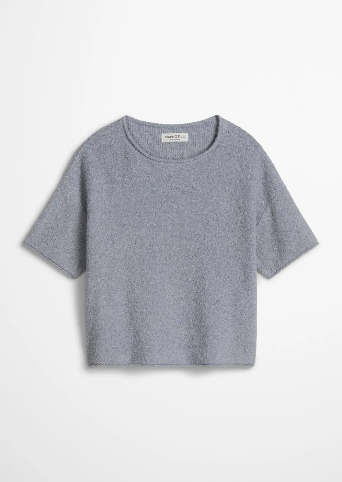 Kurzarm-Pullover oversize aus Bouclé-Garn