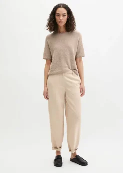 Kurzarm-Pullover oversize aus Bouclé-Garn