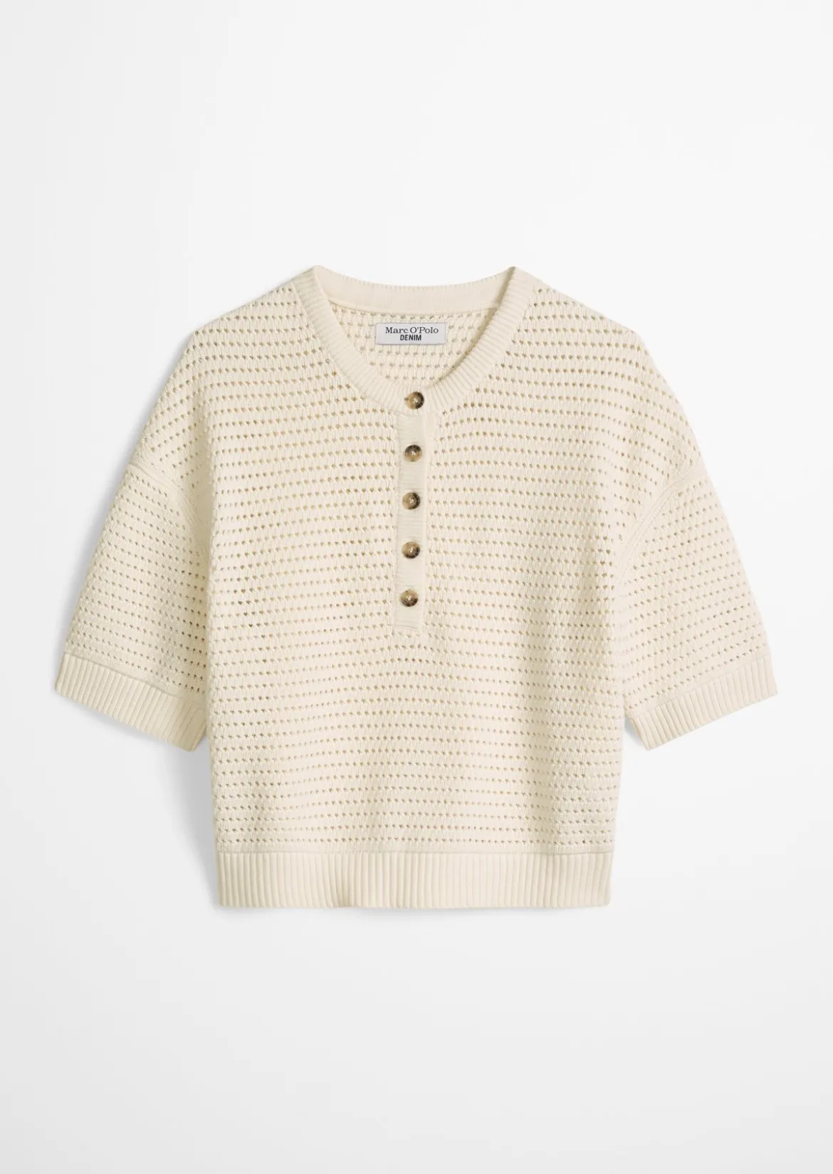 Kurzarm-Pullover relaxed aus Organic Cotton