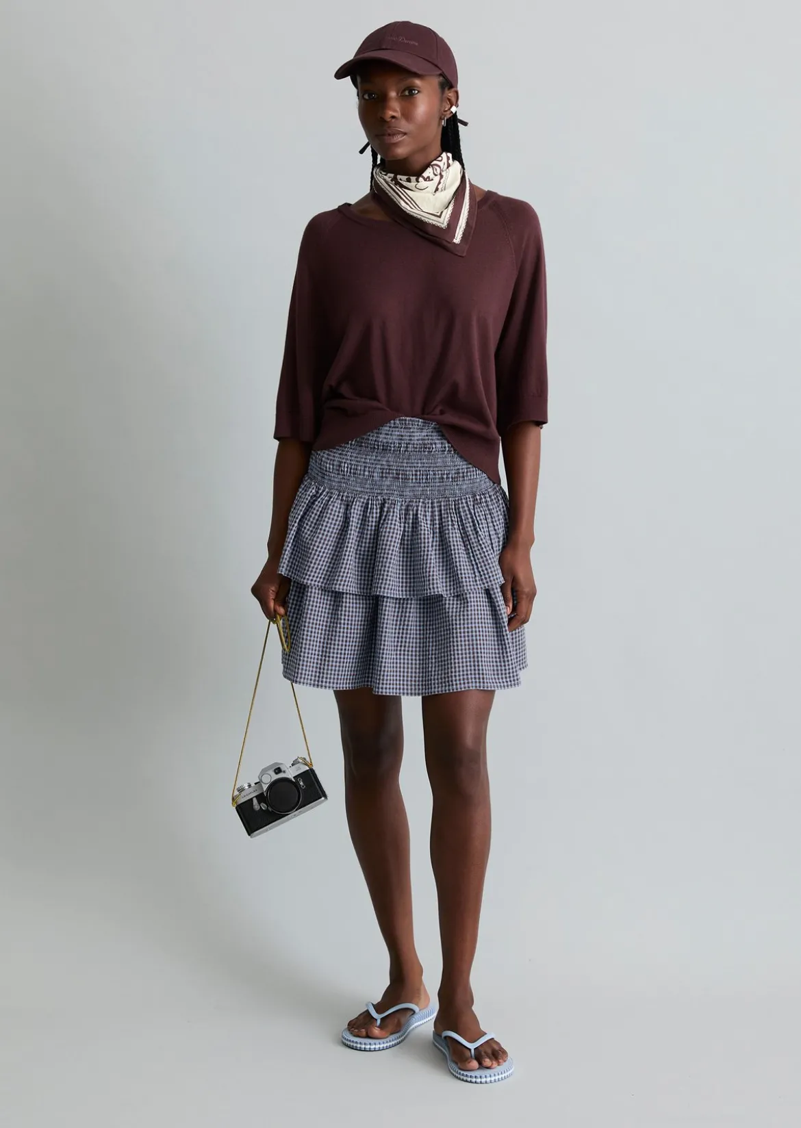 Kurzarm-Pullover relaxed aus weichem Organic-Cotton-Modal-Mix