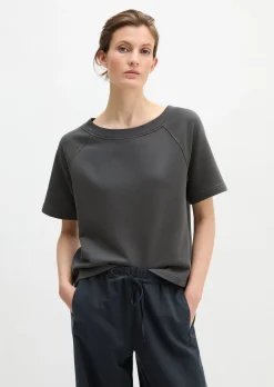 Kurzarm-Sweatshirt loose aus Organic Cotton
