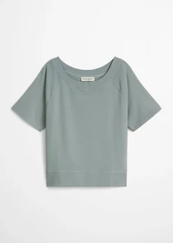 Kurzarm-Sweatshirt regular aus regenerativer Bio-Baumwolle