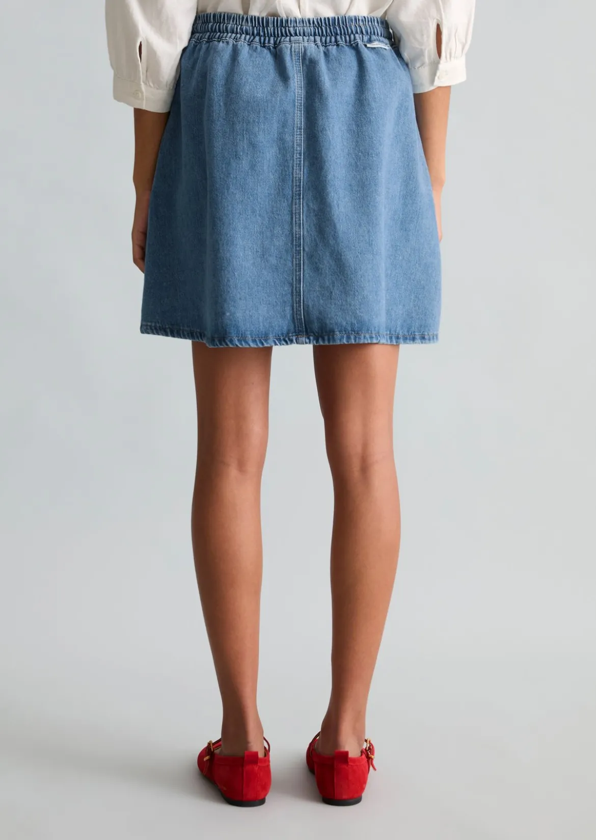 Kurzer Jeansrock A-Shape aus reinem Organic Cotton