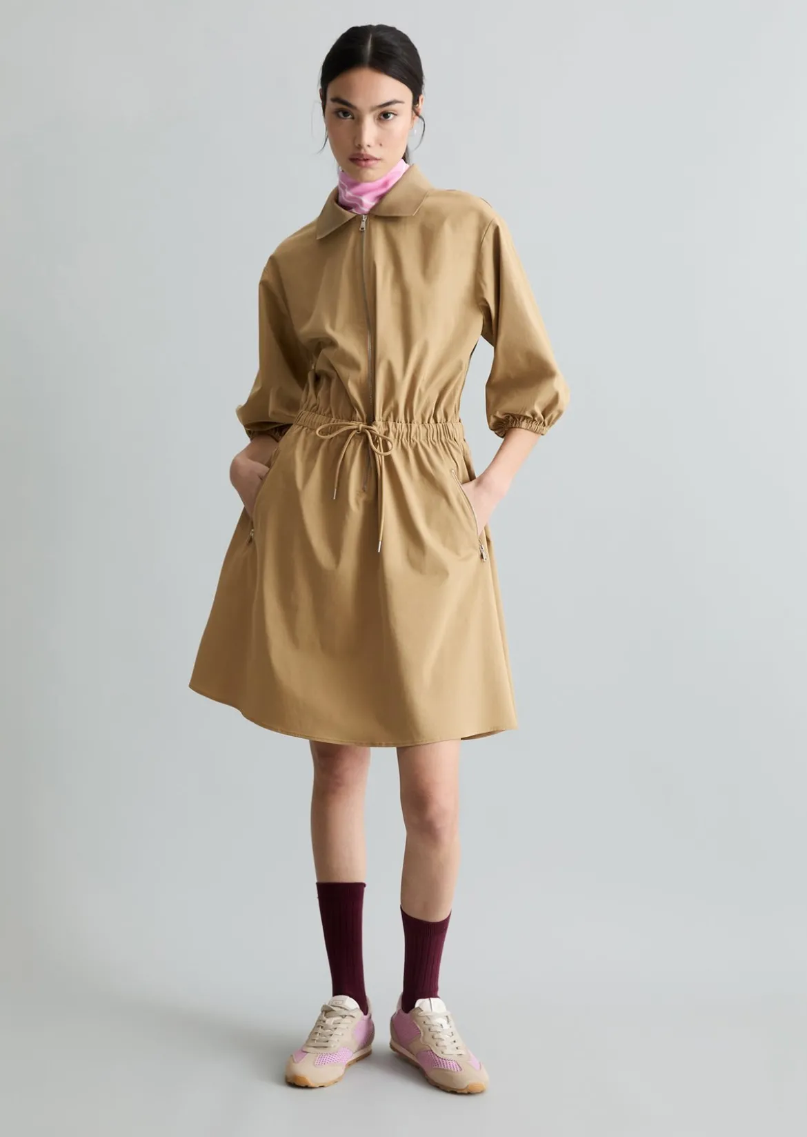 Kurzes Kleid relaxed aus Organic-Cotton-Mix-Stretch