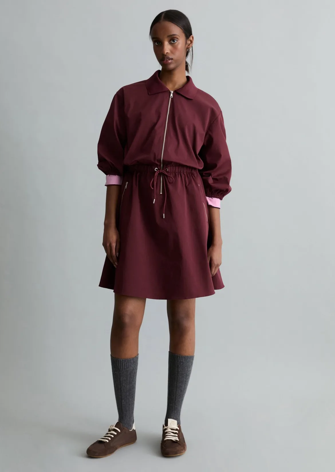 Kurzes Kleid relaxed aus Organic-Cotton-Mix-Stretch