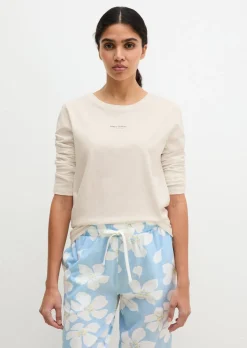 Langarm-Lounge-Shirt aus Bio-Baumwoll-Jersey
