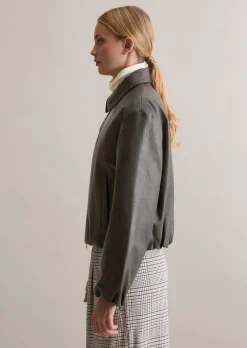 Lederblouson O-Shape aus softem Lammleder