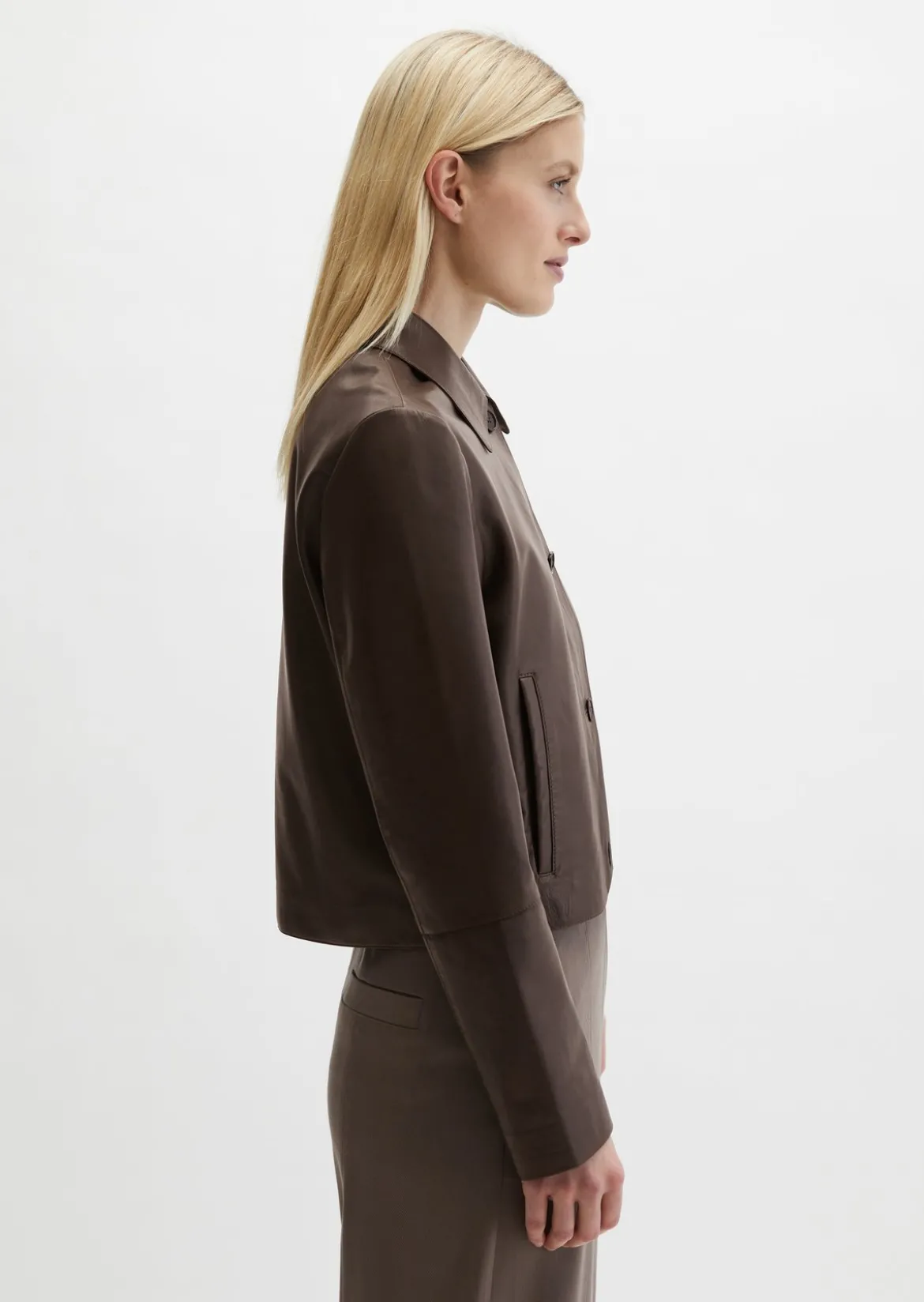 Lederjacke fitted aus softem Lamm-Nappaleder