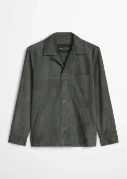Lederjacke regular aus weichem Veloursleder