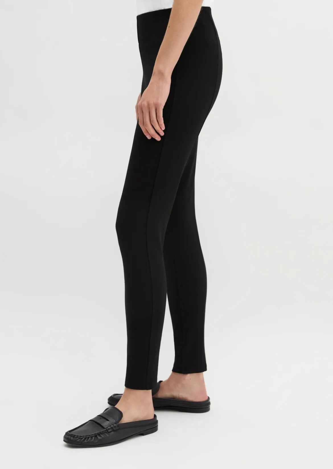 Leggings skinny mit breitem Bund