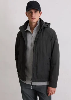 Leicht wattierte Jacke regular mit abnehmbarer Kapuze